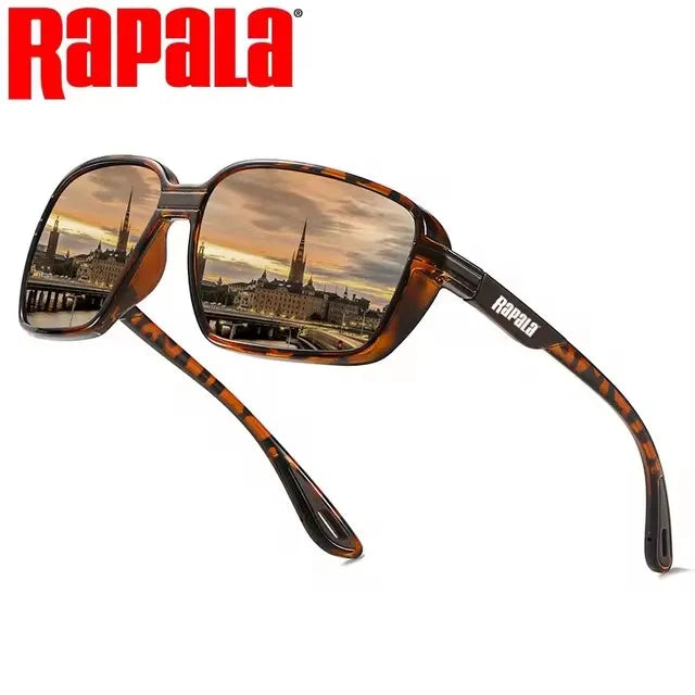 Rapala Fishing Glasses Outdoor Mountaineering Anti-ultraviolet Classic Polarized Sunglasses Riding Driving Sunglasses Brown