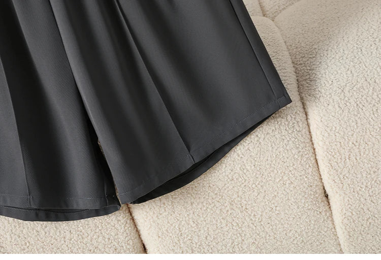 Plus Size Shorts Women High Elastic Waist Wide Leg Loose Pants With Pockets Summer 2025 New Korean Fashion Half Shorts Women