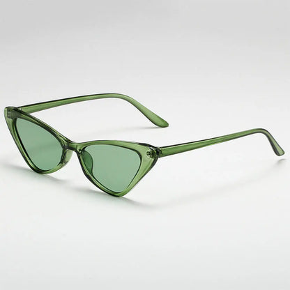 2024 Luxury Band Fashion Y2k Sexy Cat Eye Sunglasses Women Men Designer Snake Sun Glasses Gradient Shades Uv400 Oculo Eyewear B-Green