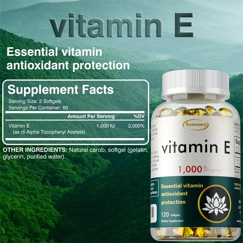 Vitamin E - Improve Skin Roughness, Anti-aging, Remove Acne Marks, Whiten, Enhance Immunity