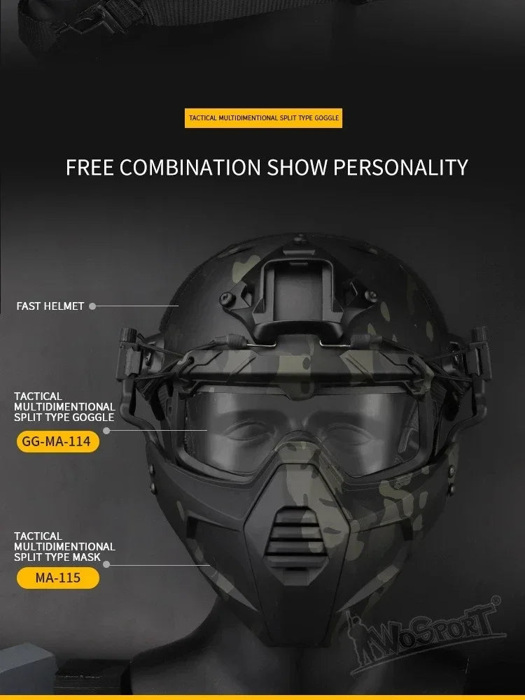 Sports Sunglasses for Men Women 2 Modes Airsoft Goggles Riding Eye Protection for Hiking Paintball Hunting Gear