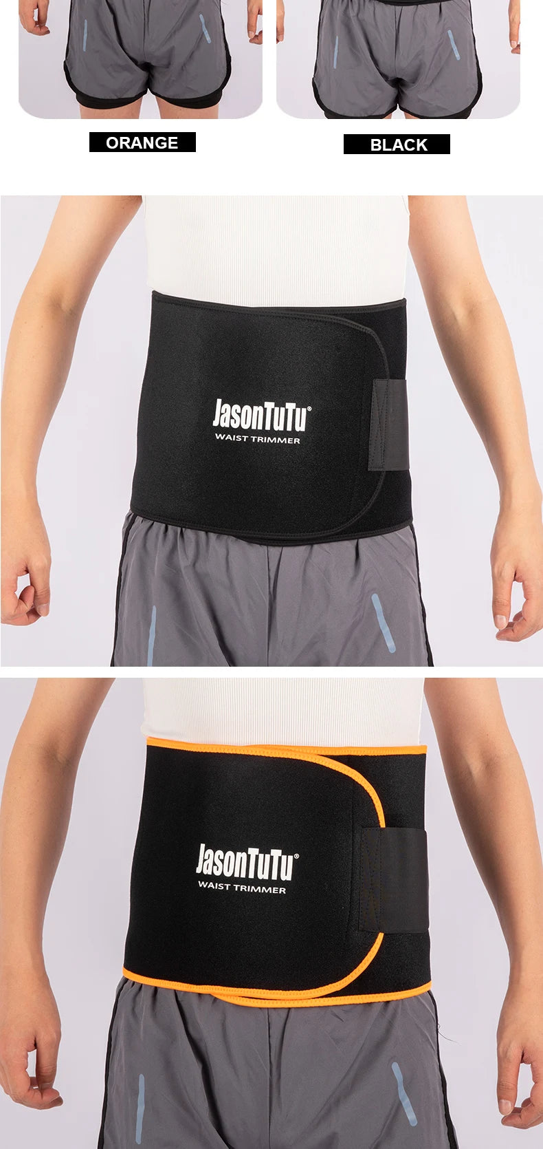 JASONTUTU Neoprene Sport Waist Belt Support Body Shaper Waist Trainer Loss Fitness Sweat Belt Slimming Strap Waist Trimmer