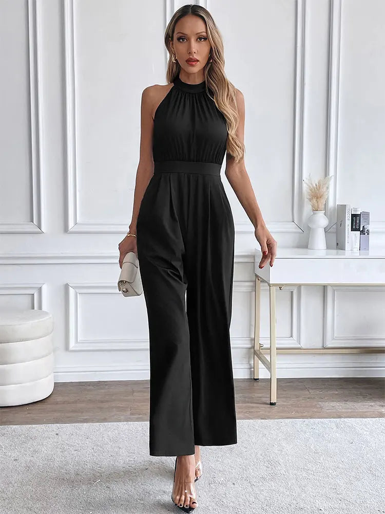New Women's Jumpsuits Spring Streetwear Fashion Casual Slim Club Party Jumpsuits Sexy Black Sleeveless Female Elegant Clothing Badiee Stylez
