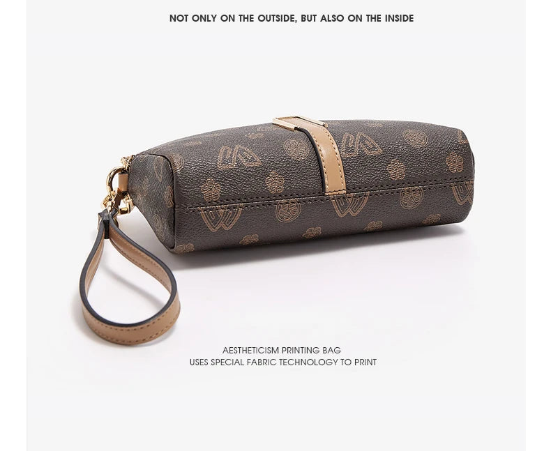 FOXER Women Small Crossbody Bag Shoulder Bag with Wrist Strap Lady Fashion Messenger Bag Mini High Quality Cellphone Purse