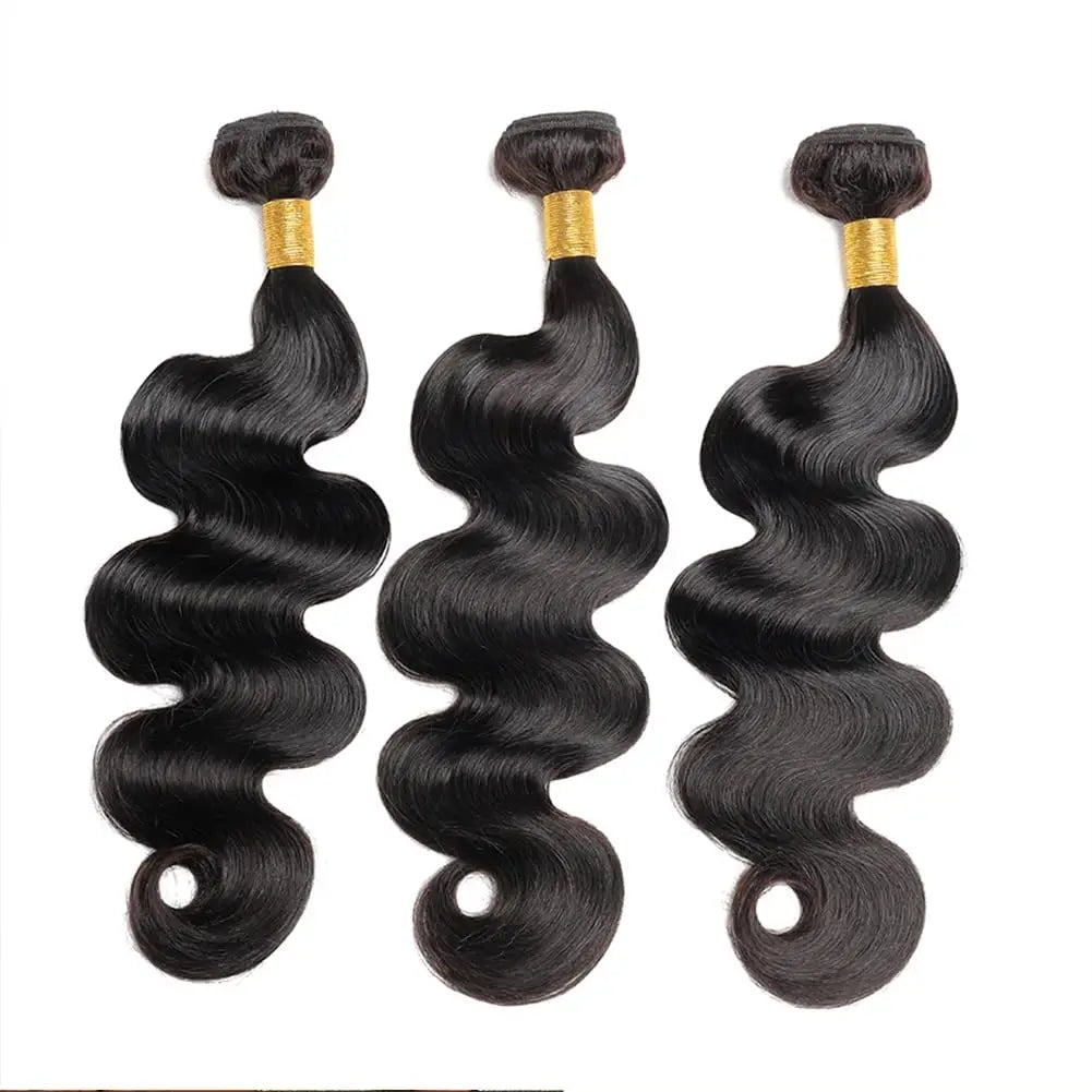 16A Body Wave Human Hair Bundles 100% Brazilian Raw Human Hair 1/3/4 Bundles for Women 16A Thick Bundles human hair For Women - Badiee Stylez
