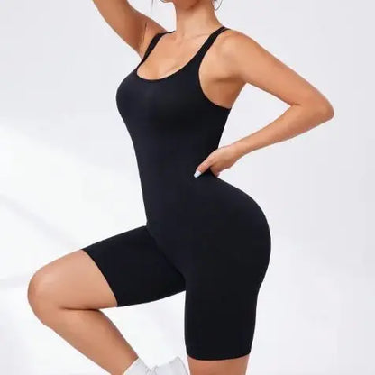 Jumpsuit Women Full Seasons Casual Fitness Sporty Playsuit Sleeveless Slim Activewear All In One Jumpsuit Clothing Lady