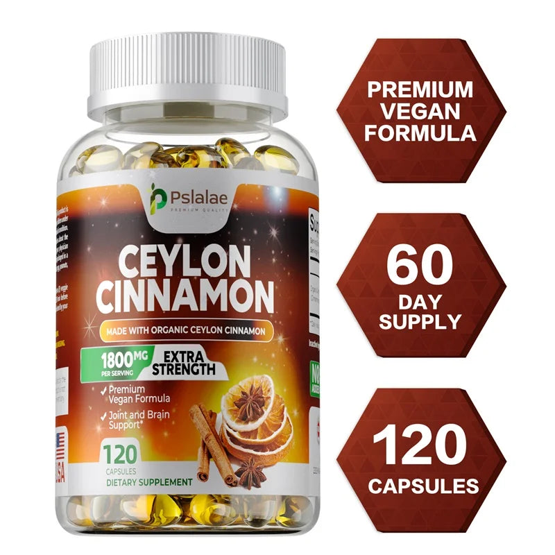 Ceylon Cinnamon - Supports Healthy Circulation, for Heart, Joint & Brain Health, Boosts Immunity, Improves Energy Levels