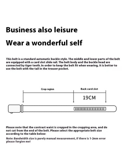 OYIFAN Men Belt Genuine Leather belt for men Alloy buckle ratchet belts Men Designer Belt Automatic belts 벨트 Badiee Stylez