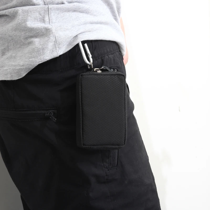 Japanese Style Casual Coin Pouch Nylon Cloth Mini Purse Waterproof Men Coin Purse Small Cute Wallet Cute Purse Clutch Bag