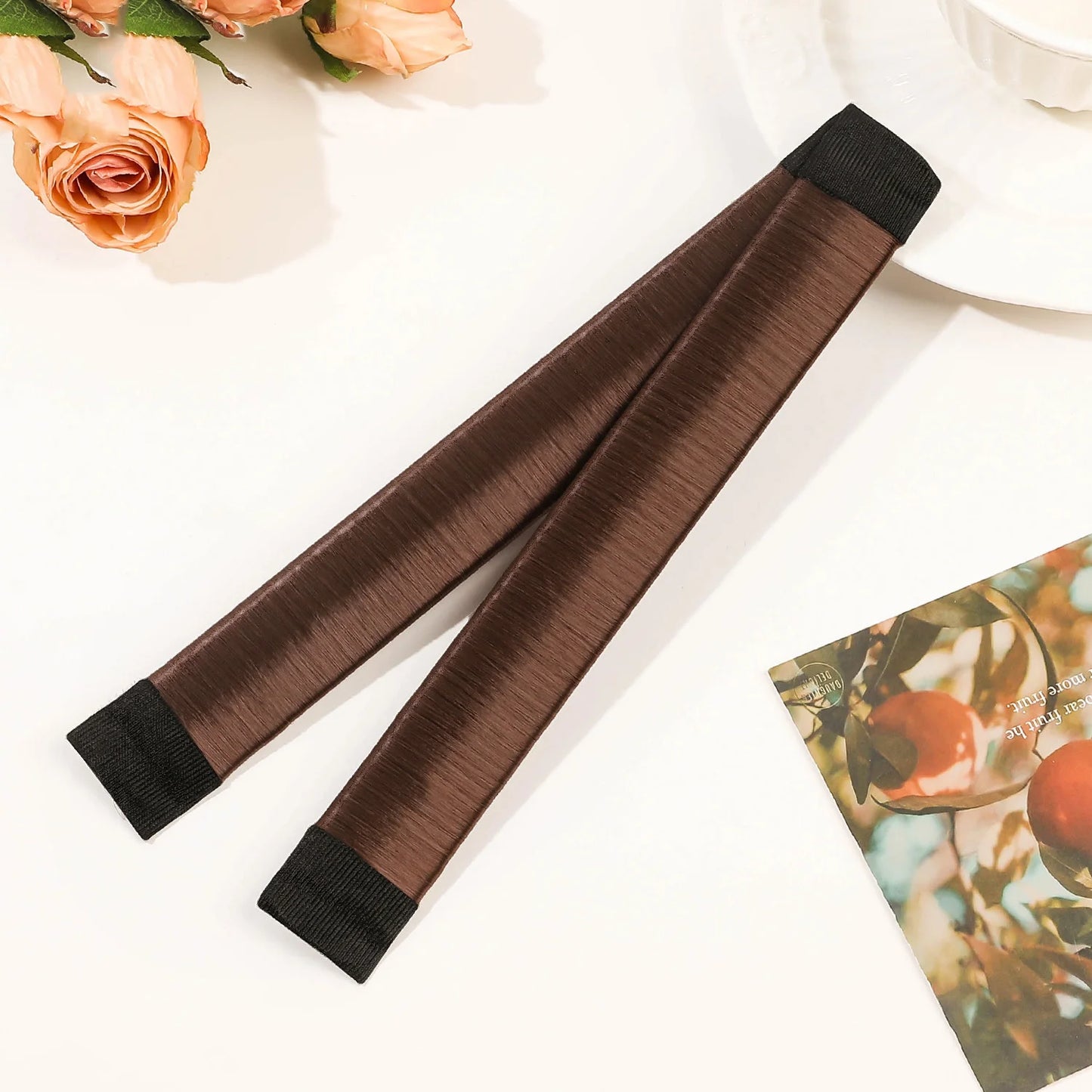 Lady Girl Hair Accessories Sweet French Dish Made Hair Band Ball Twist Magic DIY Tool Bun Maker Synthetic Donuts Bud Head Band Badiee Stylez