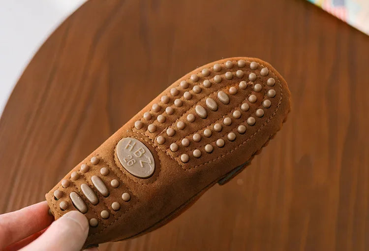 Children Loafers Shoes Boys Flat Sneakers Baby Kids Casual Shoes Toddler Girls Breathable Slip-on Shoes Soft Bottom Solid Color Badiee Stylez