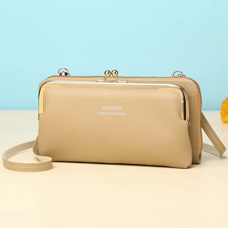 Fashion Women Luxury Leather Single Shoulder Bags Ladies Large Capacity Crossbody Mobile Phone Purse Female Messenger Wallet