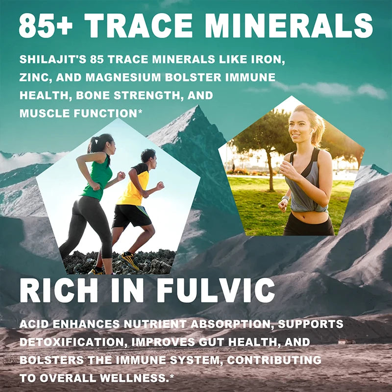 Shilajit - Brain, Focus, Memory and Immune Health, Reduce Fatigue and Improve Endurance