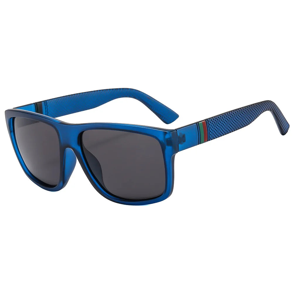 Men Sunglasses Unisex Square Vintage Sun Glasses Bicycle Sunglass Polarized Sunglasses Retro Feminino for Women Men Blue polarized