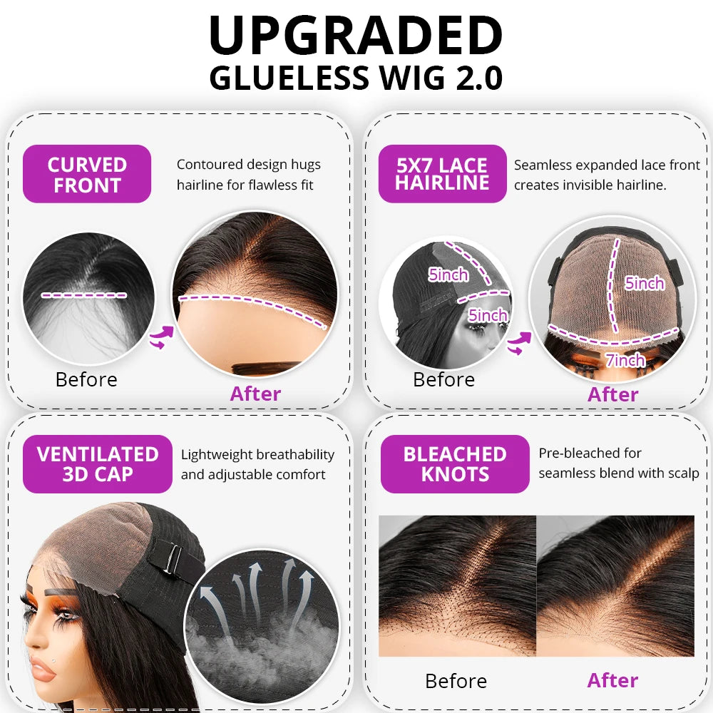 360 Full Lace Human Hair Wig Bone Straight Lace Front Wig 13x4 HD Transparent Lace Frontal Wig For Women Preplucked 250% Density Badiee Stylez