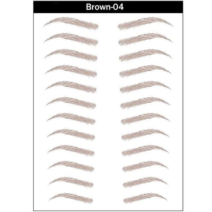 4D Hair-Like Eyebrow Stickers Waterproof Eyebrow Tattoo Water Transfer Eye Brow Enhancer Long Lasting Korean Cosmetics