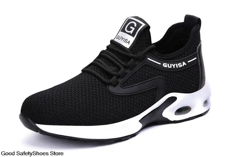 Steel Toe Safety Shoes Men Women Security Protection Work Shoes Lightweight Safety Boots Air Cushion Indestructible Shoes - Badiee Stylez