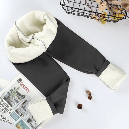 Velvet Winter Leggins Womens Solid Color Thick Pants Warm Velvet High Waist Solid Color Outdoors Casual Classic Leggings DarkGrey