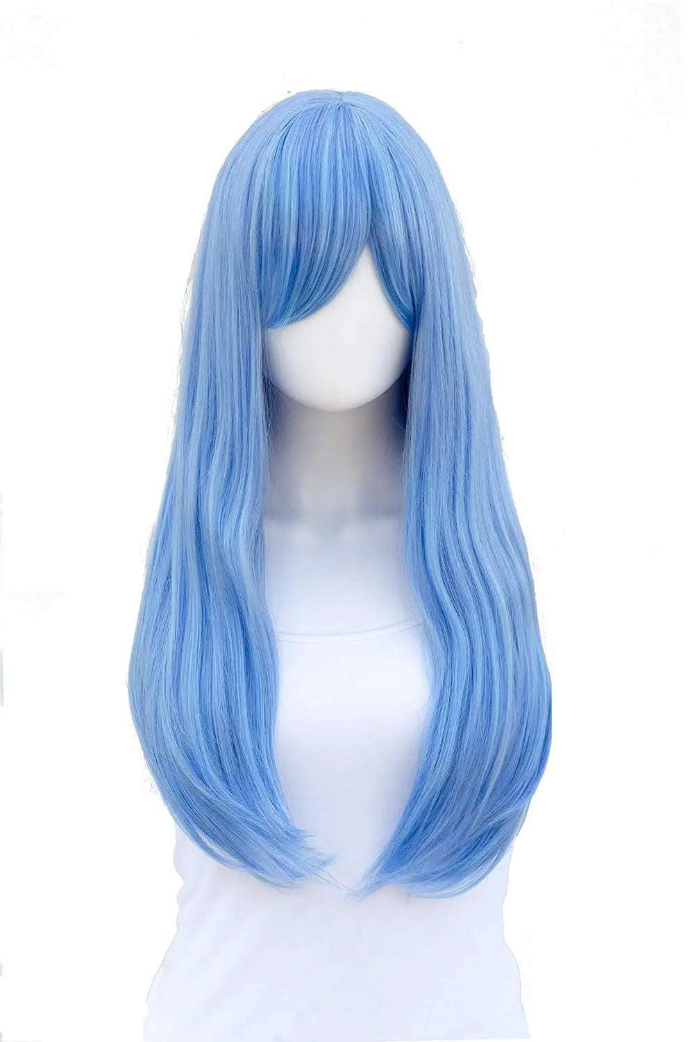 Cosplay Nyx Autumn Orange Long Straight Wig 28 Inches Long Straight wigs for Women Universal Cartoon Cosplay Wig Z80-11Light Blue 24inches 1pc