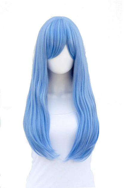 Cosplay Nyx Autumn Orange Long Straight Wig 28 Inches Long Straight wigs for Women Universal Cartoon Cosplay Wig Z80-11Light Blue 24inches 1pc