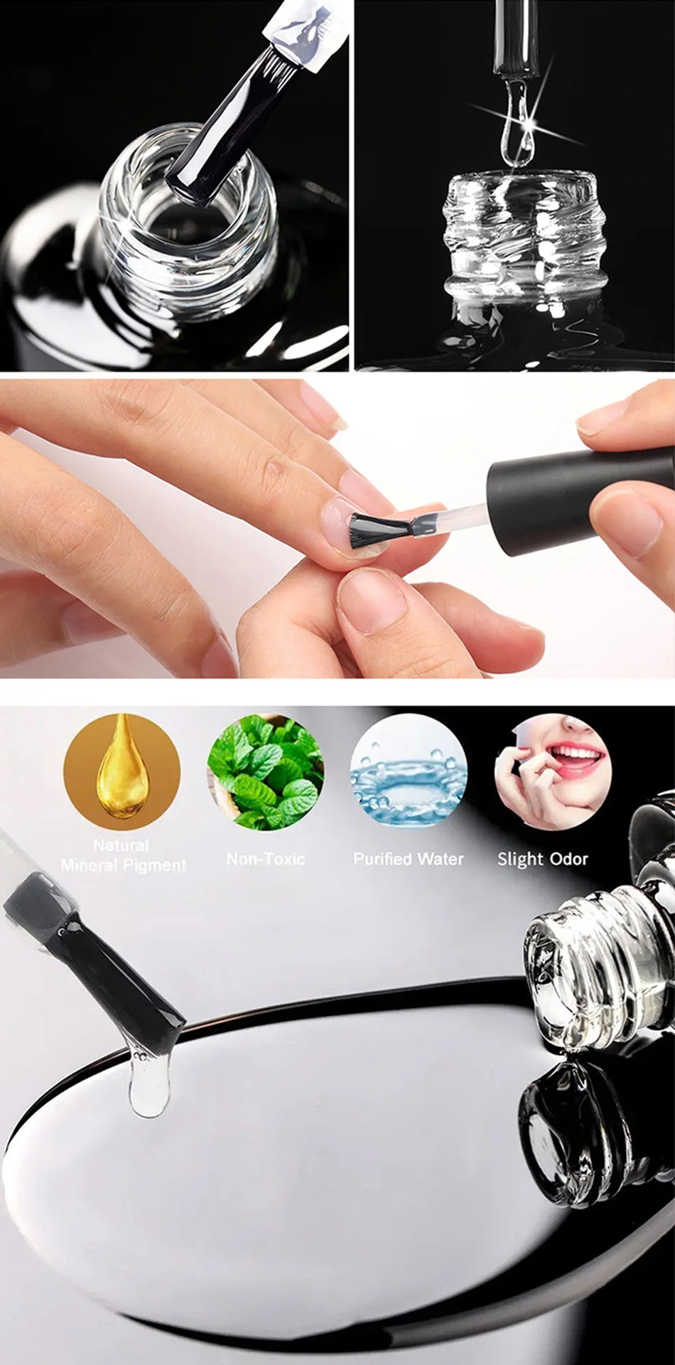 UR SUGAR 100ml Reinforcement Gel Nail Prep Dehydrator Nail Art Soak Off UV LED Base Gel No Wipe Top Coat Varnish Manicure