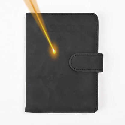 Custom Passport Cover Monogrammed Engraved Name Passport Cover Case Holder Wedding Bridesmaid Groomsman Gift Passport Wallet black