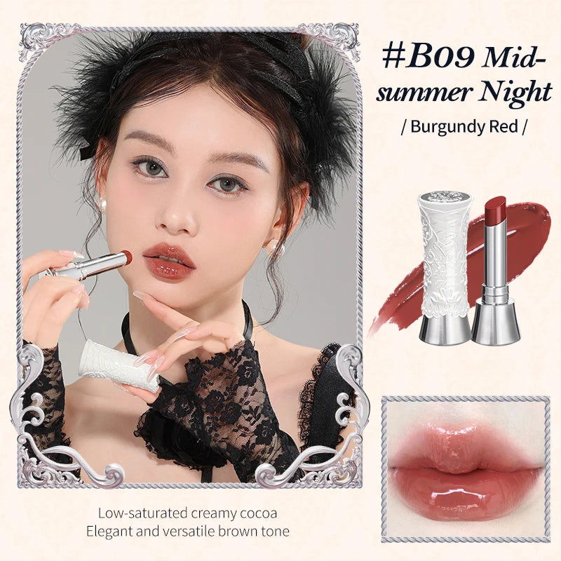 Flower Knows Swan Ballet Series Shine Lipstick B09 Midsummer Night CHINA