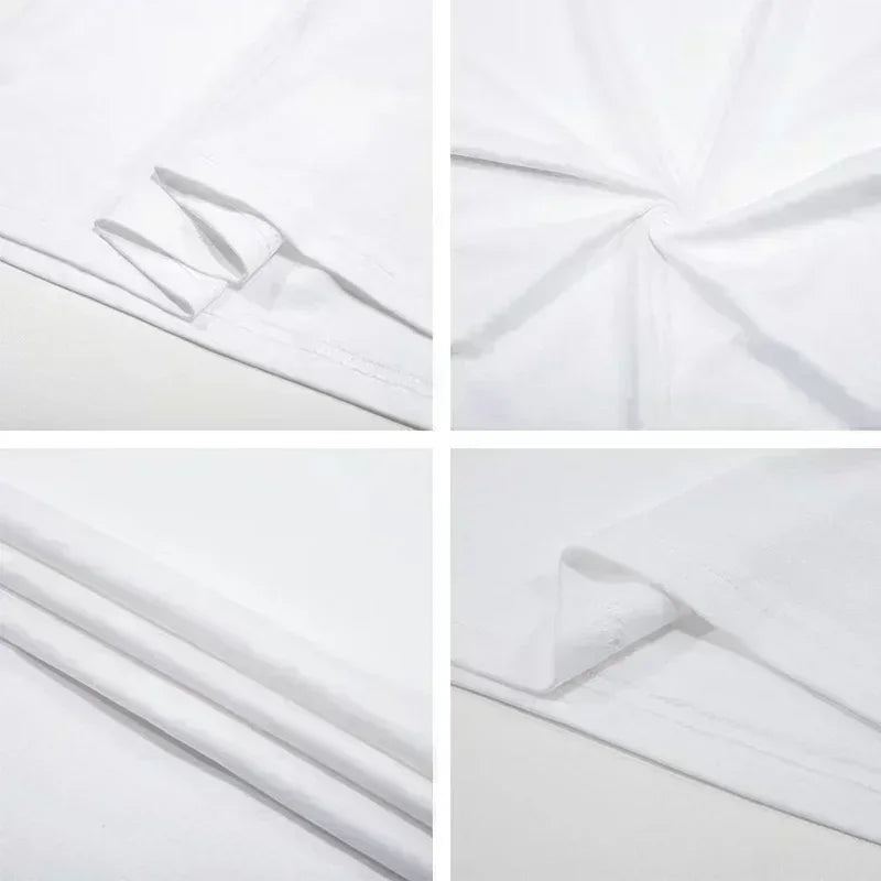 Summer Cotton Casual T-shirt Korean 1990 Shoulder To Shoulder Fashion Cotton Printed T-shirt Loose Streetwear Women's Tops