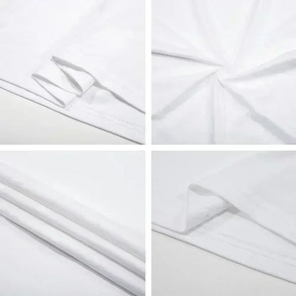 Summer Cotton Casual T-shirt Korean 1990 Shoulder To Shoulder Fashion Cotton Printed T-shirt Loose Streetwear Women's Tops