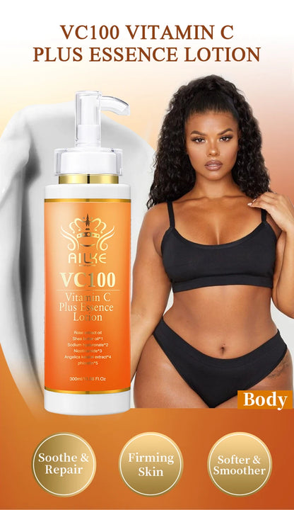 AILKE Vitamin C Whitening Kit For Women, Even Skin Tone, Clean Skin, Moisturizing, Anti Wrinkle & Aging, Glow Skin Set