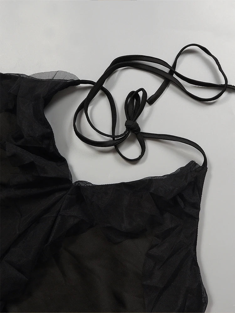 Plus Size Sexy Tassel Ruffle Women's Dresses Sexy Backless Tassel Slim Summer Party Dresses Best for Summer