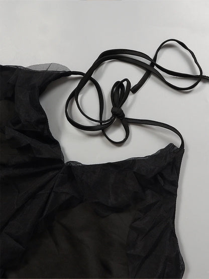 Plus Size Sexy Tassel Ruffle Women's Dresses Sexy Backless Tassel Slim Summer Party Dresses Best for Summer