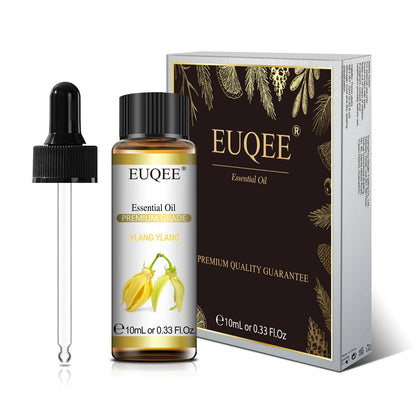 EUQEE 10ml Natural Plant Essential Oil with Dropper For Diffuser Humidifier Lavender Jasmine Eucalyptus Vanilla Essential Oils - Badiee Stylez