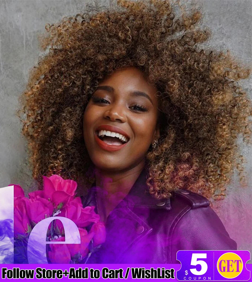 Latisha 13X6 HD Synthetic Lace Front Wigs Curly Pre Plucked Lace Frontal Wig with Bangs for Women Highlight with Babyhair 24Inch Badiee Stylez