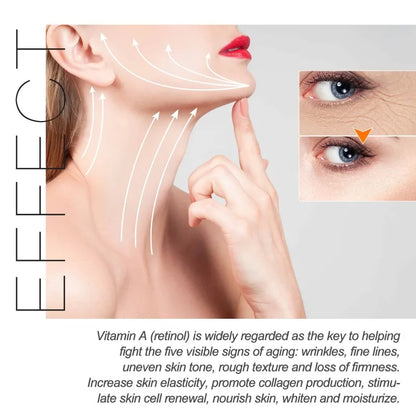 Retinol Wrinkle Removing Cream Anti Aging Firming Lifting Fade Fine Lines Moisturizing Brightening Skin Care Korean Cosmetics