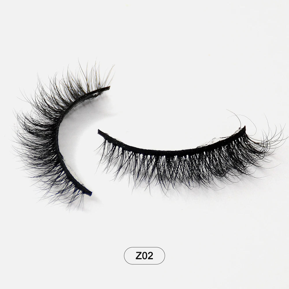 Dropshiping Makeup Mink Lashes Fluffy Soft Full Fake Eyelashes Natural False Eyelashes Wispy Lash Extension Z02 CHINA