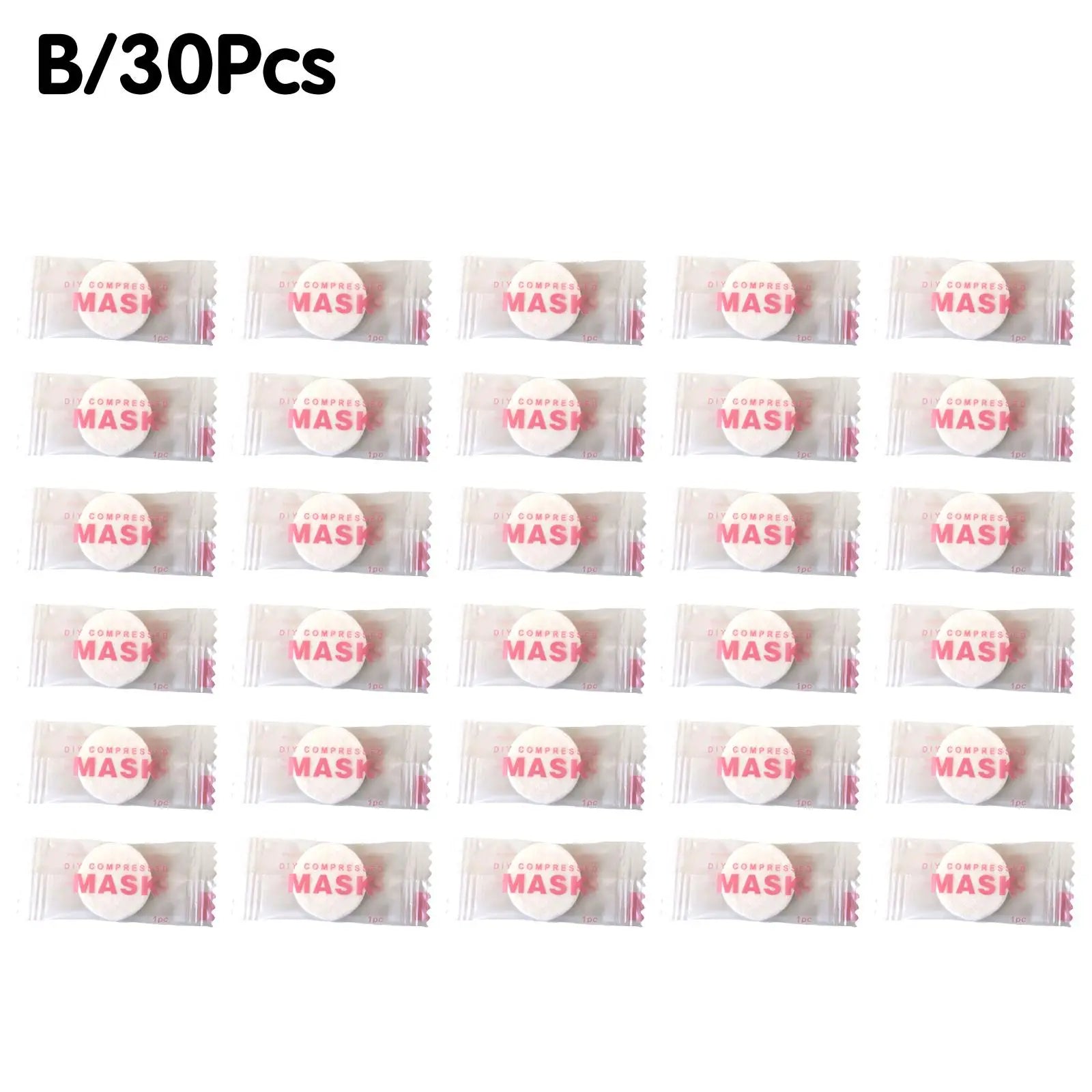 NEW High-end 30/50PCS Disposable Compressed Facial Mask Portable Non-woven Face Mask Facial Towel Coin Cotton Wrapped Tissues A CN