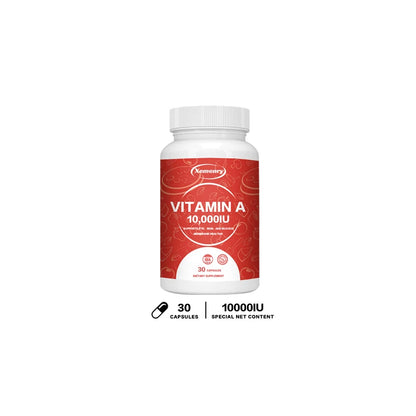 Vitamin A Capsules 10000IU - Supports Healthy Skin & Eyes, Antioxidant Activity & Immune System Function 30 Capsules