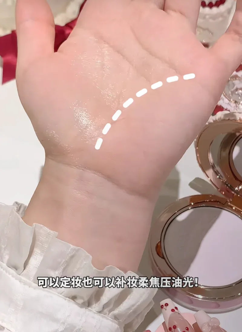 Flower knows Strawberry Cupid series Pressed Powder Matte Soft Focus Oil Control Holding Powder