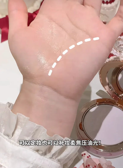 Flower knows Strawberry Cupid series Pressed Powder Matte Soft Focus Oil Control Holding Powder