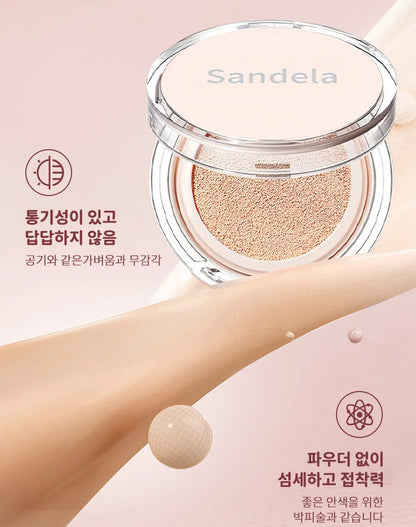 SANDELA Matte Silky Moisturizing Foundation Long Lasting Air Cushion Bb & Cc Cream Cushion