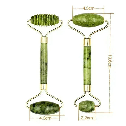 Natural Jade Roller Face Gua Sha Natural Stone Body Neck Massager Acupoint Eye Care Spa Massage Tools Massage Visage Lifting Badiee Stylez