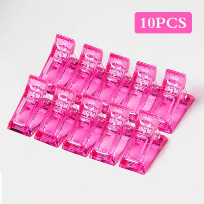 Acrylic Nail Clip Transparent Gel Quick Building Nail Tips Clips Fingernail Extension UV Clamps Manicuring Art Builder Tools Set Q42555