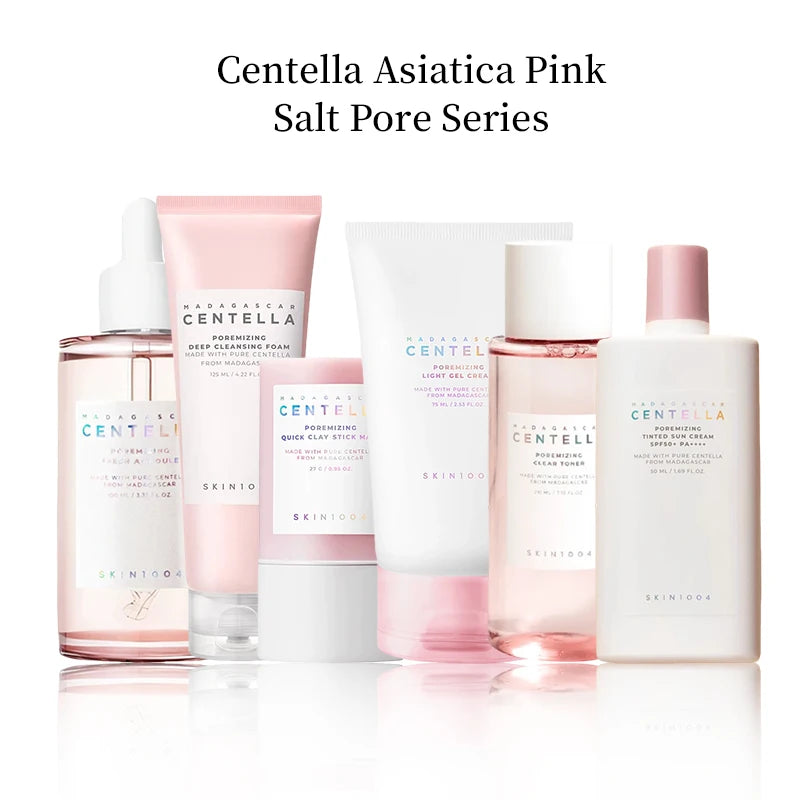 Skin1004 Centella Asiatica Skin Care Korean Set Moisturizing Toner Essence Sunscreen Cleanser Makeup Remover Oil Essence