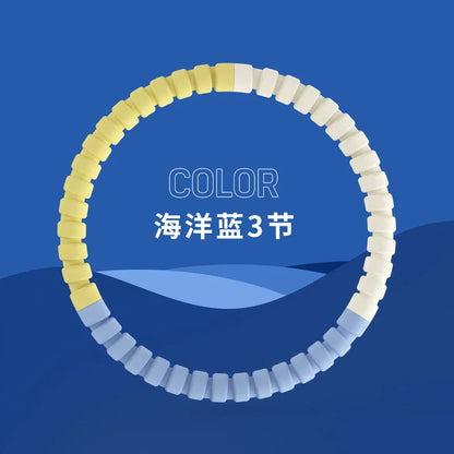 3/4/5/6 Tubes Portable Hula Circle Detachable Exercise Hoops for Children Body Building Sports Hoop Adult Waist Loss Weight Hoop 3 section 48cm