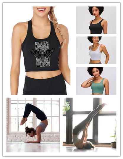 I Love Freak Design Tank Tops Women's Personality Trend Sexy Breathable Slim Crop Top Gym Training Camisole