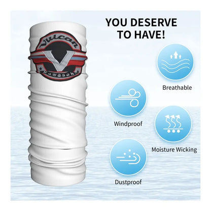 Vulcan Motorcycle Modren Bandana Neck Cover Printed Wrap Scarf Multi-use Headwear Outdoor Sports Unisex Adult Washable