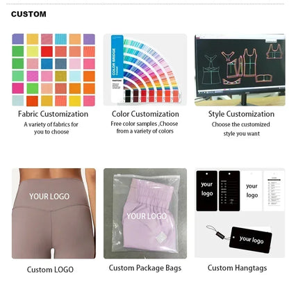 NO LOGO 2PCS Gym Set Women Strappy Yoga Bra Top High Waist Workout Scrunch Shorts Sports Suit Seamless Yoga Set Fitness Clothes Badiee Stylez