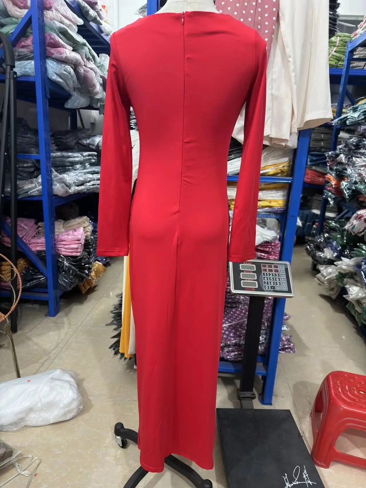 Sexy Bodycon Long Sleeve Midi Dress Women 2024 Autumn Slim Solid Party Package Hip Elegant Dresses For Women Robe Femme