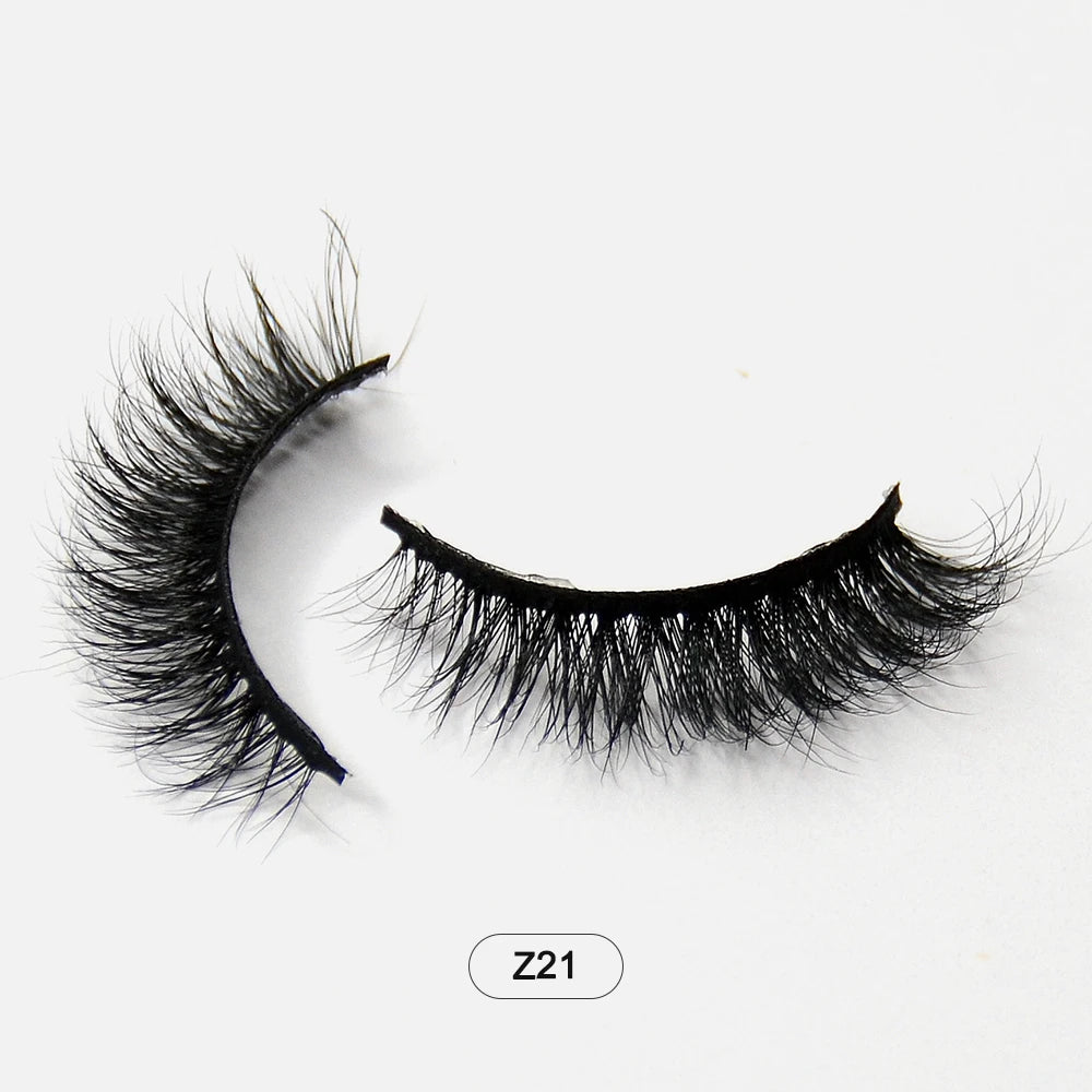 Dropshiping Makeup Mink Lashes Fluffy Soft Full Fake Eyelashes Natural False Eyelashes Wispy Lash Extension